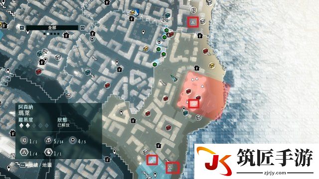刺客信条：大革命 多人任务全同步点收集地图攻略 