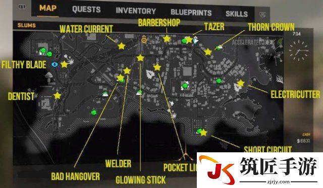消逝的光芒 贫民窟SLUMS全部蓝图位置地图标记分享